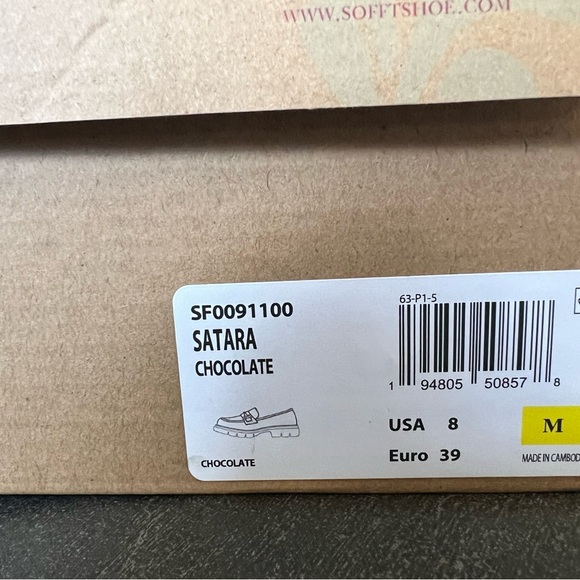 BNWB Sofft size 8 chocolate loafers - Picture 5 of 5